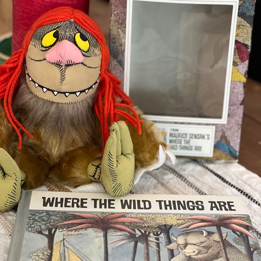 Where the Wild Things Are:NIB Wild Thing#3 Doll & 25th Anniversary Ed. Book.